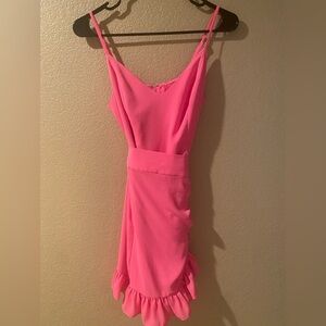 Lilly Pulitzer Pink Asymmetrical Bodycon Dress